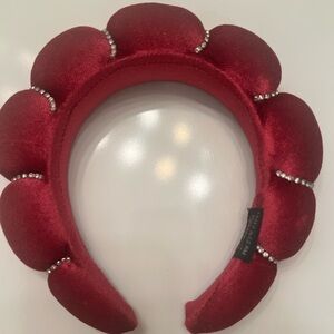 Hot Pink Spa Headband with rhinestones NWOT Self Care, Never Worn